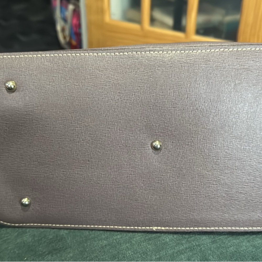 Dooney & Bourke Taupe Leather Tote - Picture 3 of 3